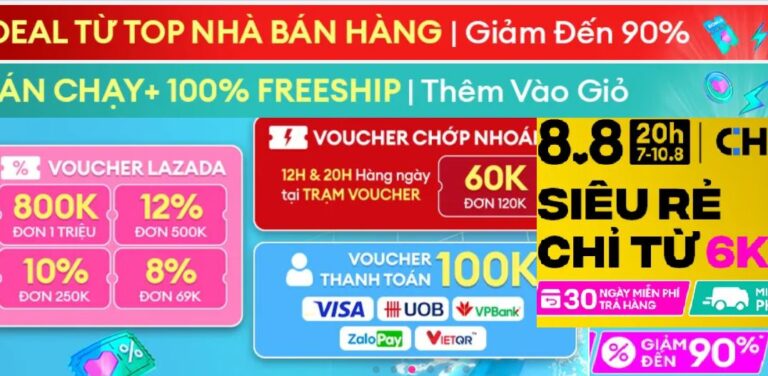 Lazada sôi động 8.8